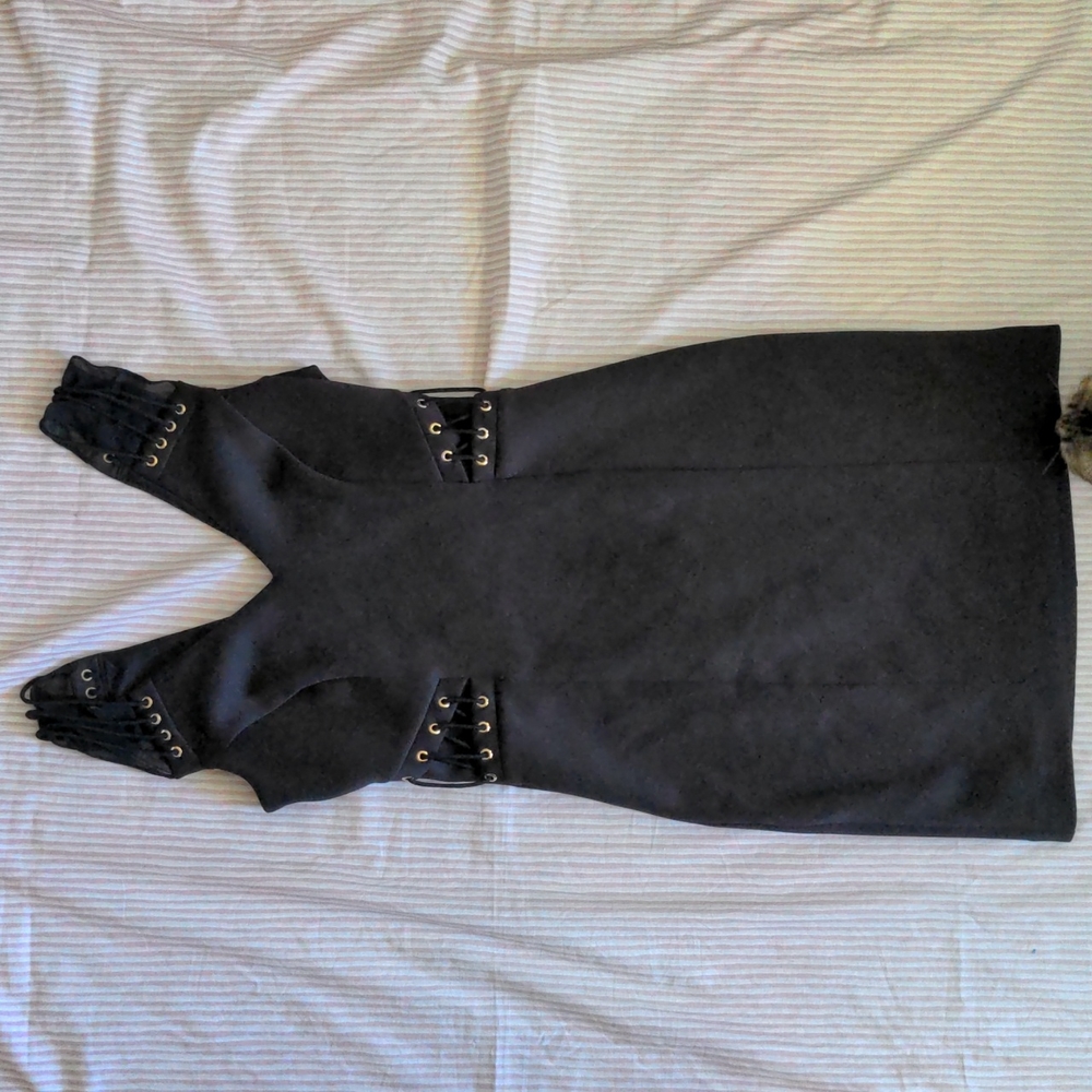 Black Mini Dress by Guess Los Angeles Stretch Bodycon